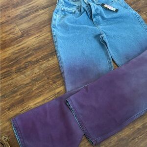 FASHION NO Purple Ombre Women's Jeans